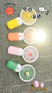 DQRGO (PH Stock)  USB Mini Fan Rechargeable Handy Pocket Cooling Fan Personal  Hanging Neck Fan Multi-Mode Switching Adjustable Fruit Small Fan