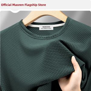 MiiOW | Ice Silk Bamboo Texture Short Sleeve Quick Drying T-Shirt