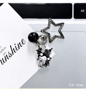 Sanrio | Vintage Y2k Sanrio Hello Kitty Kuromi Star Keychain Phone Case Strap Accessory Pendant Bag Decorative for Girls Women Charm Gift