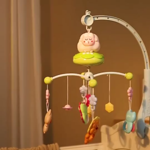 #ReadyStock Baby Bed Bell Baby Crib Toys Rotating Baby music bed bell baby sleeping toys starry light baby rattle