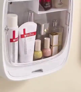 Tủ Đựng Mỹ Phẩm Treo Tường VIỆT NHẬT 3635 Kệ Đựng Mỹ Phẩm Đựng Đồ Skincare Có Nắp Đậy - TADAHOME