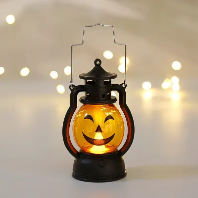 Halloween LED Light-up Pumpkin Lantern for Atmosphere Decoration