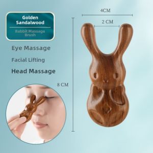 Wooden Frog Eye Massager Beautiful Nose Nasal Conduit Unblocked Comb Care for Eyes Nasal Bridge Massage Stick Health Care Equipment