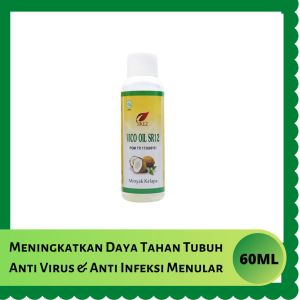 Virgin Coconut Oil 60ml - Minyak Kelapa Murni Praktis untuk Traveling dan Imun Booster