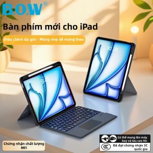 B．O．W | Bluetooth Magnetically Detachable Keyboard and Mouse Set for iPad