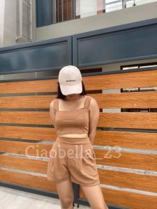 Terno Sleeveless Crop Top And Short Coordinates For Womens