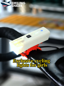 SMILING SHARK QXD412 LED Bicycle Light 4Mode Intelligent Sensing Bike Light Type-c Rechargeable Bike Light Front Waterproof Outdoor Night Cycling Lighting