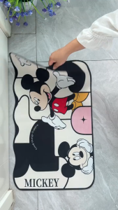 Hello Kitty and Mickey Mouse Bathroom mat Diatomite Mat Kitchen Mat Non Slip Bath Mat Quick Drying Absorbent Mat