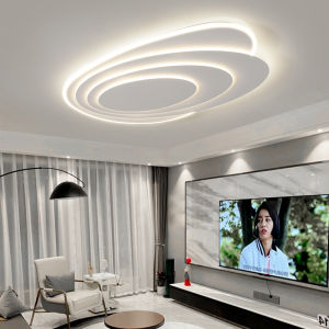 90CM Modern Design Ceiling Lamp Round Bedroom Lamp Simple Art Hall Ceiling Lamp Modern Simple Design Smart Ceiling Lamp