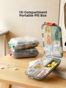 MMZECE | Mini Portable Pill Box Organizer For Daily Medication And Small Food Storage