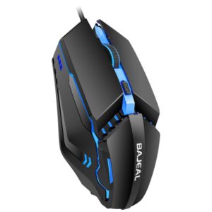 D11 Wired Gaming Mouse with 4D Mechanical Structure Multi-Color LED Lighting Adjustable DPI for Office Desktop And Laptop
