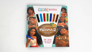 Disney Moana 2 Colouring Book Colourmania Gift Set for Kids with 7 Colour Pens (Hardcover)