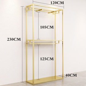 ZHENTAIYUAN | Floor-standing Display Rack Iron Double Layer
