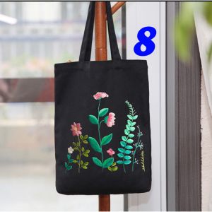 ❤️ สอนฟรี แถมสะดึงและที่สนเข็ม ชุดปักถุงผ้า งาน DIY ลายดอกไม้ ‼️ Embroidery Set Beginner มีอุปกรณ์ครบ 🌺มีคำแนะนำภาษาไทย ส่งจาก กทม