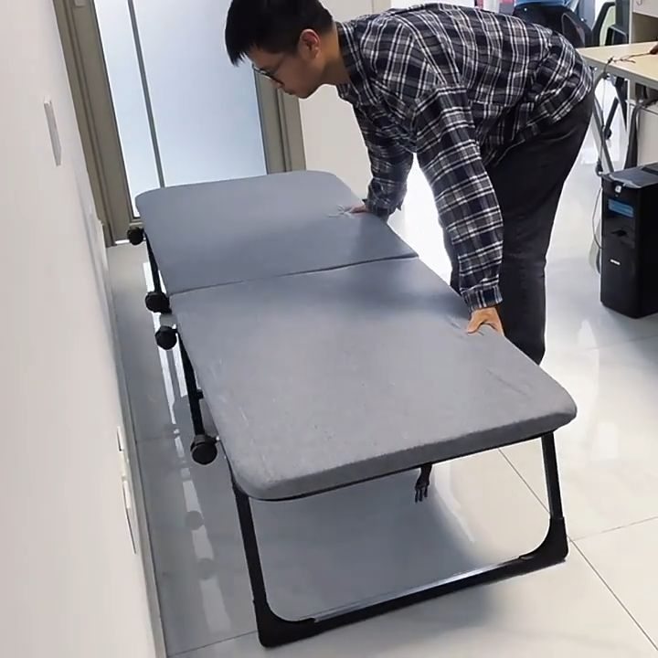 High Grade Folding Bed Foldable Single Bed Thick Portable Mattress Wide