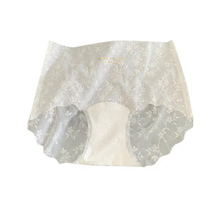 JIAZINI | กางเกงชั้นในผ้าไหมน้ำแข็งไร้ตะเข็บสำหรับผู้หญิง กางเกงชั้นในแบบสามเหลี่ยมบาง ทรงเซ็กซี่ ระบายอากาศได้ดี สวมใส่สบาย ระบายความชื้นได้เร็ว