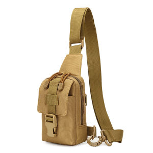 Outdoor Small Anti-theft Camouflage Chest Bag Hiking Crossbody Bag Nylon Hunting Fishing Camping Cycking Shoulder Bag