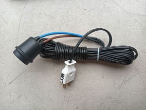 Socket Bulb Extension E27. 1 3 5 10 15 20 Meters heavy duty. flatcord #18.
