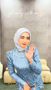 Kebaya Couple Blouse Payet Baju Lamaran Kondangan Wisuda Modern Rok Span Songket Batik