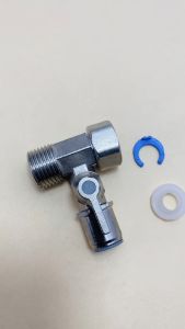 Van khóa cấp nước ren 21 nối nhanh dây F10 75gram