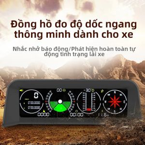 Máy Đo Độ Dốc Thông Minh X90 GPS Tốc Độ PMH/KMH Máy Đo Độ Nghiêng La Bàn Ô Tô HUD Máy Đo Góc Nghiêng Độ Nghiêng 12V Có Đồng Hồ Vĩ Độ Kinh Độ