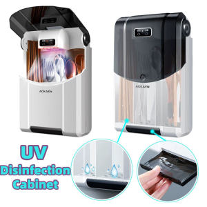 Kitchen Dishes UV Sterilizer Box Wall-mounted Spoon Fork Disinfection Drying Cabinet Large Capacity Chopstick Drain Rack