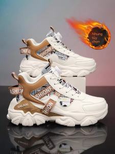 Giày Thể Thao Nam Mùa Thu 2025 Giày Thể Thao Thường Ngày Thời Trang Giày Thể Thao Thể Thao Đế Cao Chống Trượt Cài Xoay Giày Đế Cao