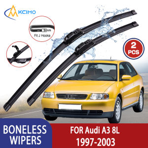 Kcimo For Audi A3 8L 1997-2003 Car Wiper U-type Soft Rubber Boneless Wiper HD Quiet Durable Automotive Wiper 21"+19"