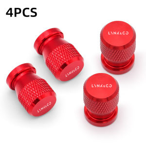 Car accessories For LYNK&CO 01 02 03 03+ 05 06 07 08 09 01 PHEV 2021-2024 4pcs Car Wheel Tire Valve Stem Cap Cover Aluminum
