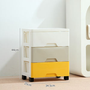 ZHIFUXIAOLUBAN | Multi-Level Storage Cabinet with Drawers and Wheels for Baby and Childrens Toys