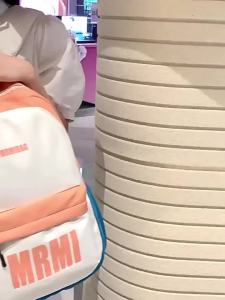 Fashion Brand Womens Korean Version Junior High School Students High School Students Contrast Color Backpack Large Capacity Computer Bag