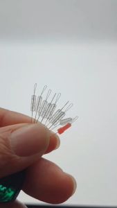 ไลน์สต๊อปเปอร์7+1+1ตัวล็อคทุ่นซิลิโคลน สี ขาว