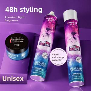 Extra Hard Hair Gel Perfume Long Lasting Styling Spray Dry Glue for Men And Women Quick Dry Hair Gel Suitable for Big Back Head