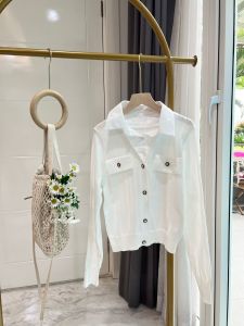 ●ECLAIRE● 043 Kemeja Knit Rajut Kombinasi Katun Silky Lengan Panjang longsleeves Korea Kasual Kantor Modis Vivian Import