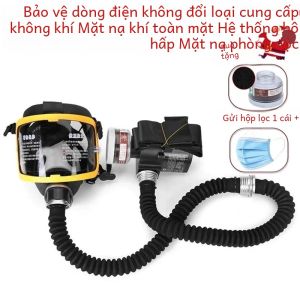 Mặt Nạ Phòng Độc Toàn Mặt Cấp Khí Liên Tục Bằng Điện Dùng Cho An Toàn Nơi Làm Việc Bảo Vệ Khỏi Khí Hữu Cơ Khí Axit Amoniac Hydro.