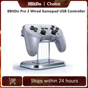 8BitDo | 8BitDo Pro 2 Wired Gamepad USB Controller for Nintendo Switch Windows Steam Raspberry Pi NS Switch Game Control