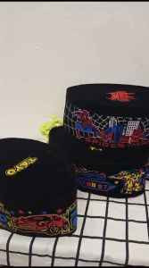 SONGKOK PECI KARAKTER GAMBAR ANAK BERBAGAI MOTIF tinggi Normal (9 cm) + Ada Dus Setiap Peci