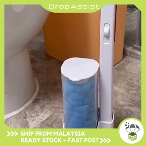 DROPASSIST 2248 Disposable Refillable Toilet Bowl Brush Bathroom Scrubber Berus Mangkuk Tandas Wangi