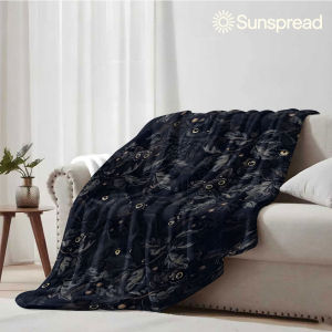 Beast Kingdom | Dark Owl Woodland Soft Warm Flannel Blanket Lightweight Cozy Christmas Halloween Home Decor Room