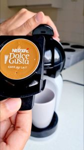 Máy Pha Cà Phê Viên Nén Dolce Gusto DeLonghi Mini EDG 155.BG Máy Pha Cafe Gia Đình Coffee Machine Áp Suất 15 Bar Dung Tích 800ml Nội Địa Hàn Bảo Hành 12 Tháng