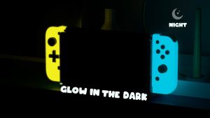 Omelet Gaming Glow In The Dark Mini Joy-Pad Hall Effect No Drifting Nintendo JoyCon GamePad Controller for Nintendo Switch (with Strap)