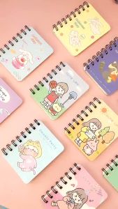 Sổ tay lò xo ghi chép a7 dọc nhỏ mini kẻ ngang 160 trang bìa cứng in hình đẹp cute dễ thương bỏ túi ghi chú học tập sinh