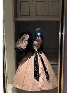 Haoyue Coronation Black Powder Lolita Evening Gown Luxury High-end Adult Birthday Princess Skirt Elegant Fashionable Dress