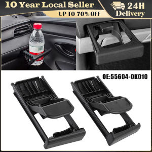 Dashboard Drink Holder Hard Wearing ABS Plastic Left Right Side Dashboard Cup Holder 55604-0K010 Easy Installation for Vehicle 2Pcs Cup Holder Correct Connector For Toyota Hilux Vigo SR Pickup Fortuner 2004-2015 55604-0K010 Automotive Interior Accessories
