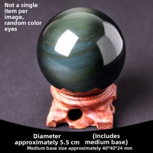 LINGFEI | Feng Shui Rainbow Eye Obsidian Ball Ornament