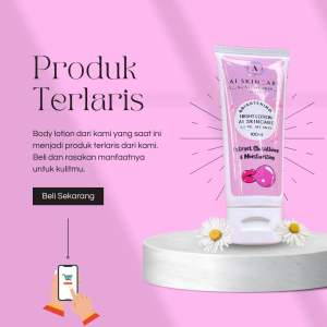 BRIGHTENING BODY LOTION 100 ML (Lotion pemutih badan cocok untuk kulit yang susah putih)
