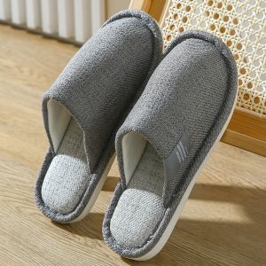 รองเท้าแตะผ้าลินินสไตล์ญี่ปุ่น ระบายอากาศได้ดี รองเท้าแตะสำหรับใส่ในบ้าน ทรงสวมสบาย ทนทานต่อการสึกหรอ ฤดูร้อน 2022