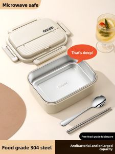 XIAOCHUSHU | Microwaveable Insulated Lunch Box 304 Stainless Steel