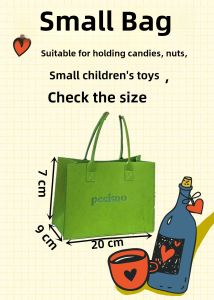 Large Capacity Shopping Tote Bag Eco-Friendly Gift Bag Felt Material Corporate Promotion Handbag Casual Style Double Handle