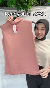 Manset Miranda 301 | Manset Wanita Kerah Tinggi Lengan Buntung | Bahan Rayon Spandex Pilih Warna